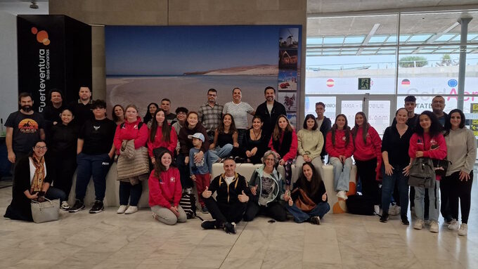 Élèves de Jules Fil en mobilité ERASMUS aux iles Canaries