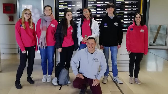 Élèves du Lycée Jules Fil en mobilité ERASMUS à Tenerife.