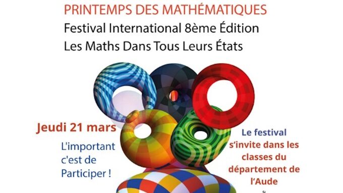 Affiche du printemps des mathématiques.